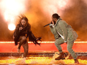 Beyoncé surprises everyone by opening the 2016 BET Awards with Kendrick Lamar June 26. (Photo Credit: Getty Images)