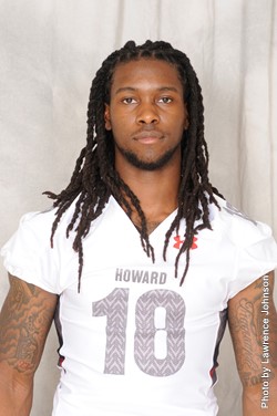 Portrait of Howard University football player Travon Hunt. (Courtesy Photo)