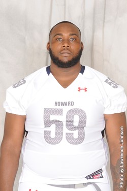 Portrait of Howard University football player Nathan Lewis, Jr. (Courtesy Photo)