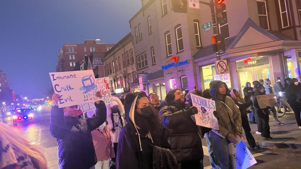 Student architecture organization leads anti-ICE walkout at Howard
