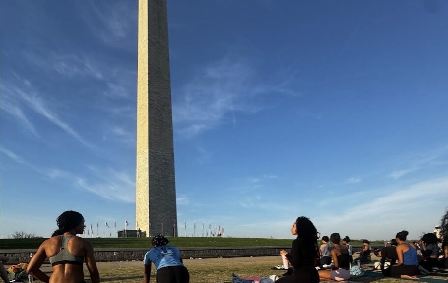 Black Wellness Organization Hosts Sunrise Yoga at the Monuments
